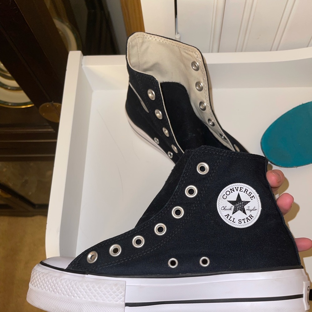 COPY - Black Platform Converse